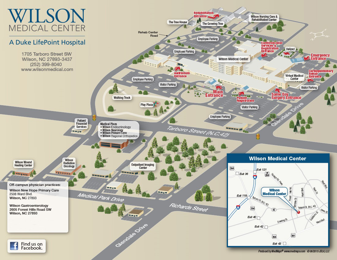 Wilson Medical Center Campus Map